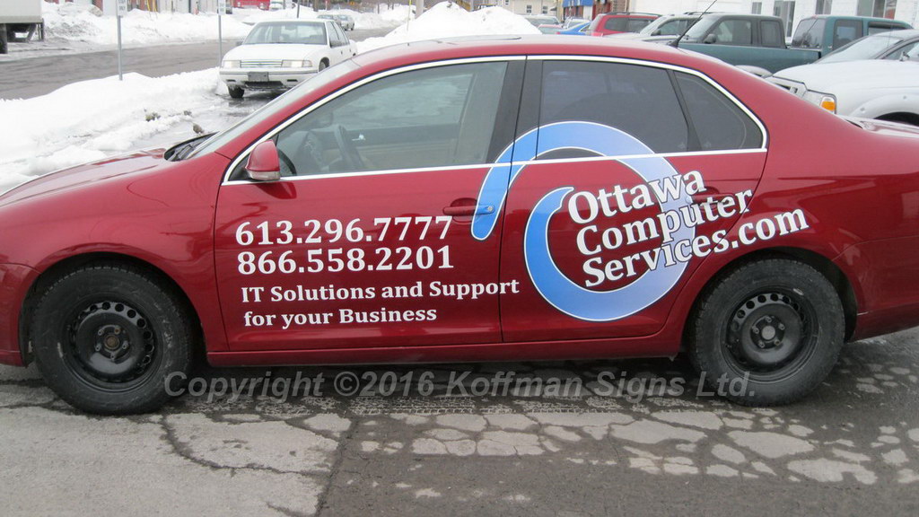 Ottawa Computer Services - Vinyl Logo and Lettering